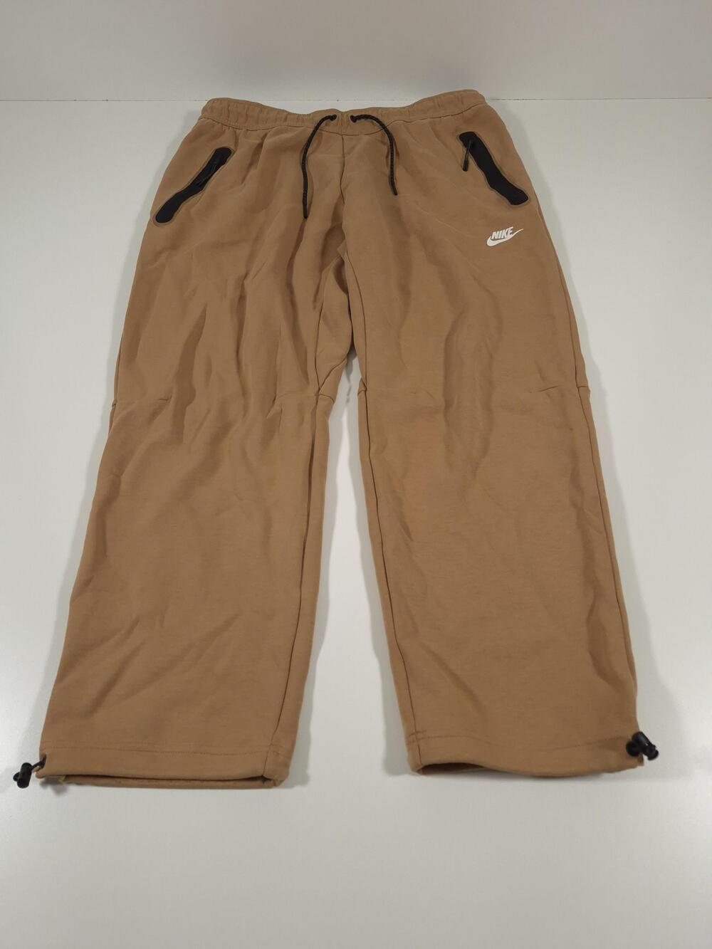 Nike Tech Fleece Open Hem Pants Men's 2XL DQ4312-722 Elemental Gold Jogger
